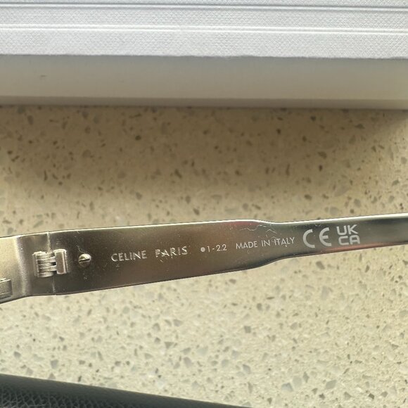 Celine Triomphe Round Metal & Acetate Sunglasses - Picture 6 of 9